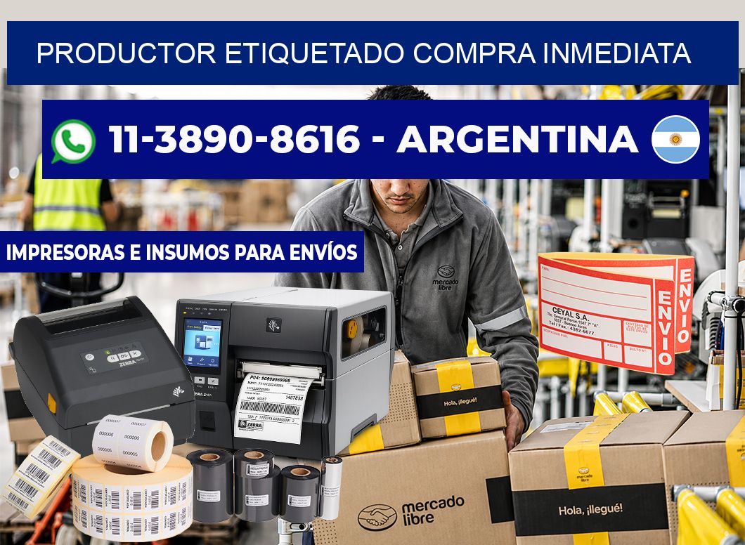PRODUCTOR ETIQUETADO Compra inmediata