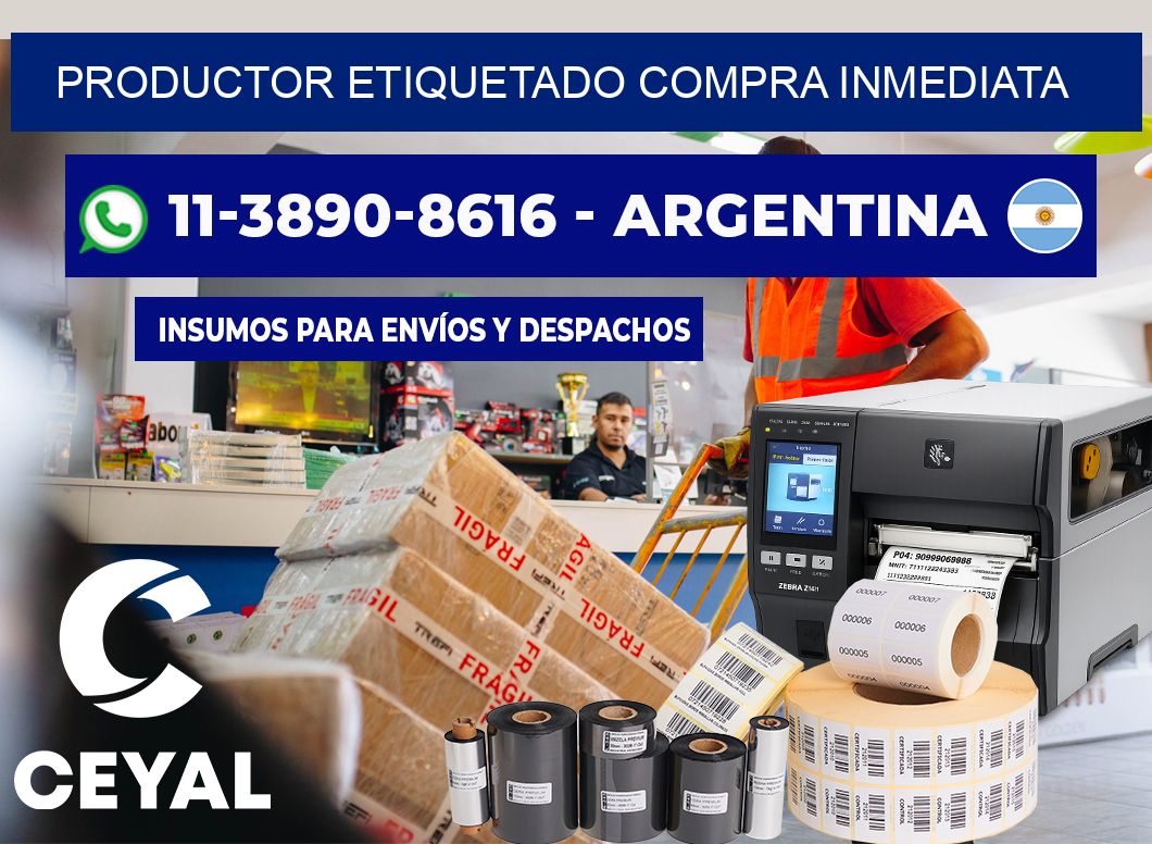 PRODUCTOR ETIQUETADO Compra inmediata