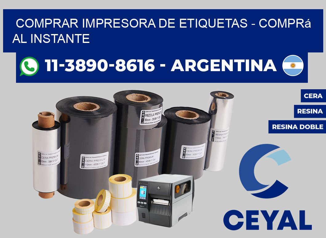 COMPRAR IMPRESORA DE ETIQUETAS - Comprá al instante