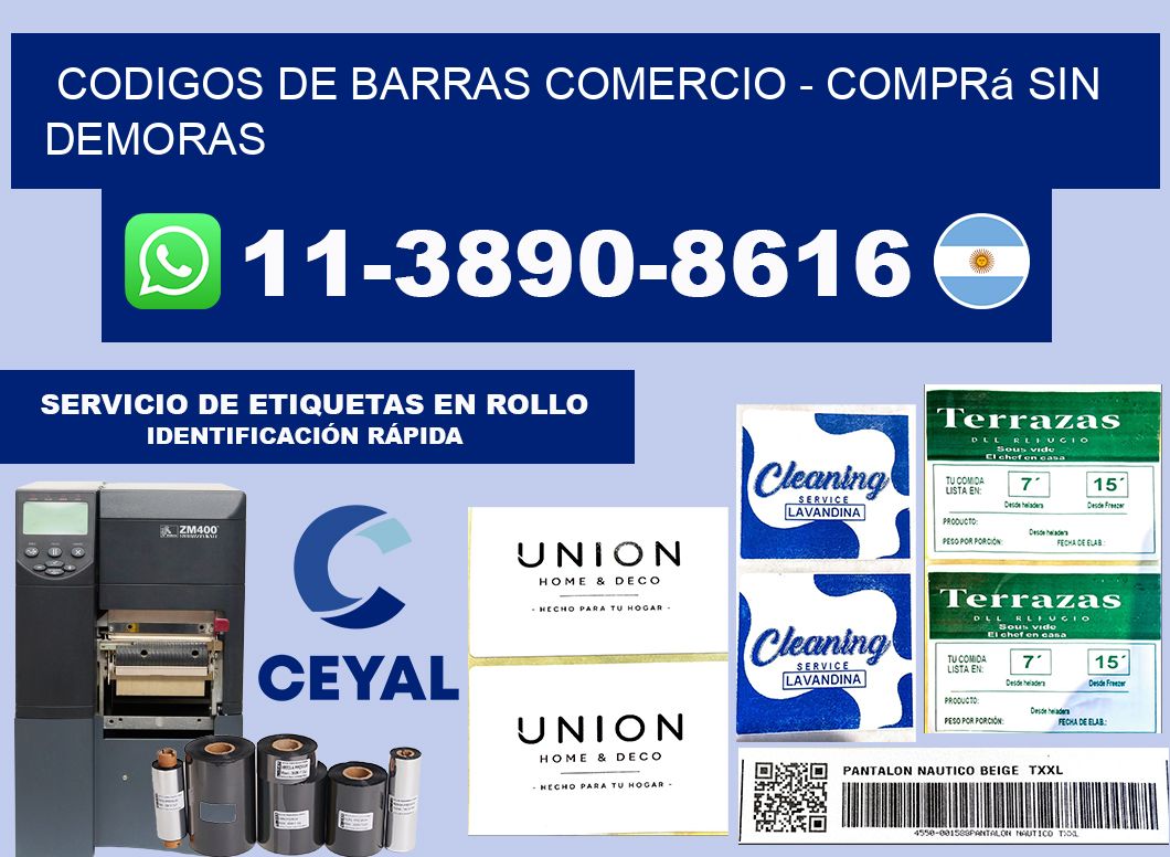 Codigos de barras comercio - Comprá sin demoras