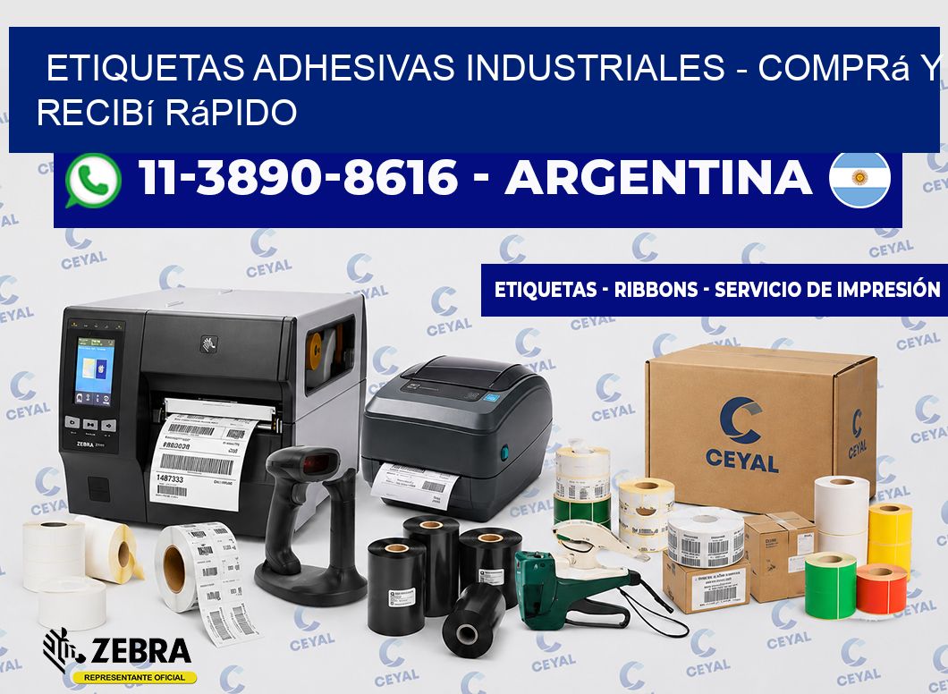 ETIQUETAS ADHESIVAS INDUSTRIALES - Comprá y recibí rápido