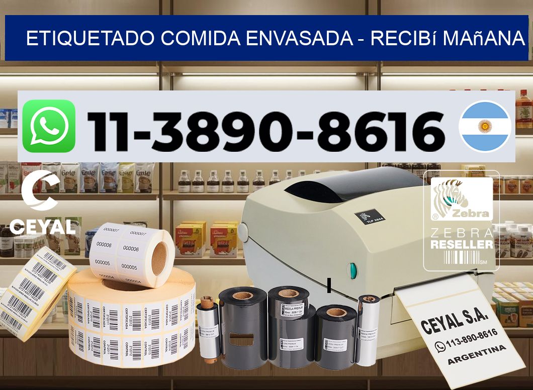Etiquetado comida envasada - recibí mañana
