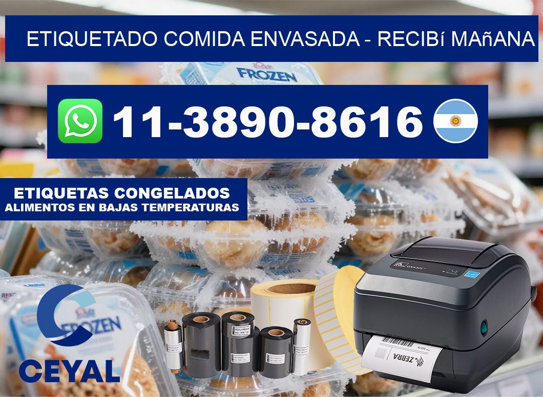 Etiquetado comida envasada - recibí mañana