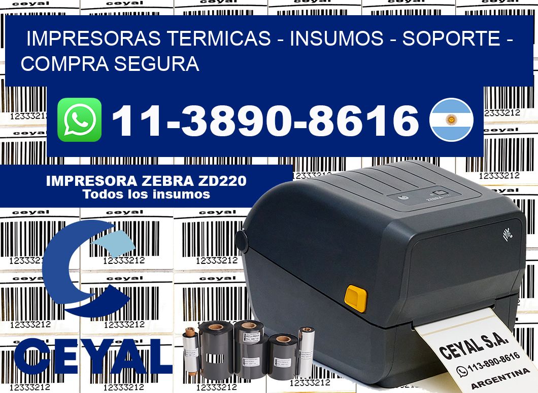 IMPRESORAS TERMICAS - INSUMOS - SOPORTE - Compra segura
