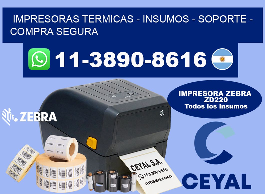 IMPRESORAS TERMICAS - INSUMOS - SOPORTE - Compra segura