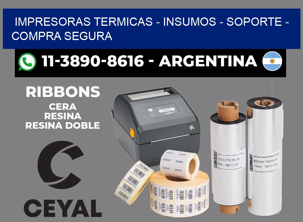 IMPRESORAS TERMICAS - INSUMOS - SOPORTE - Compra segura