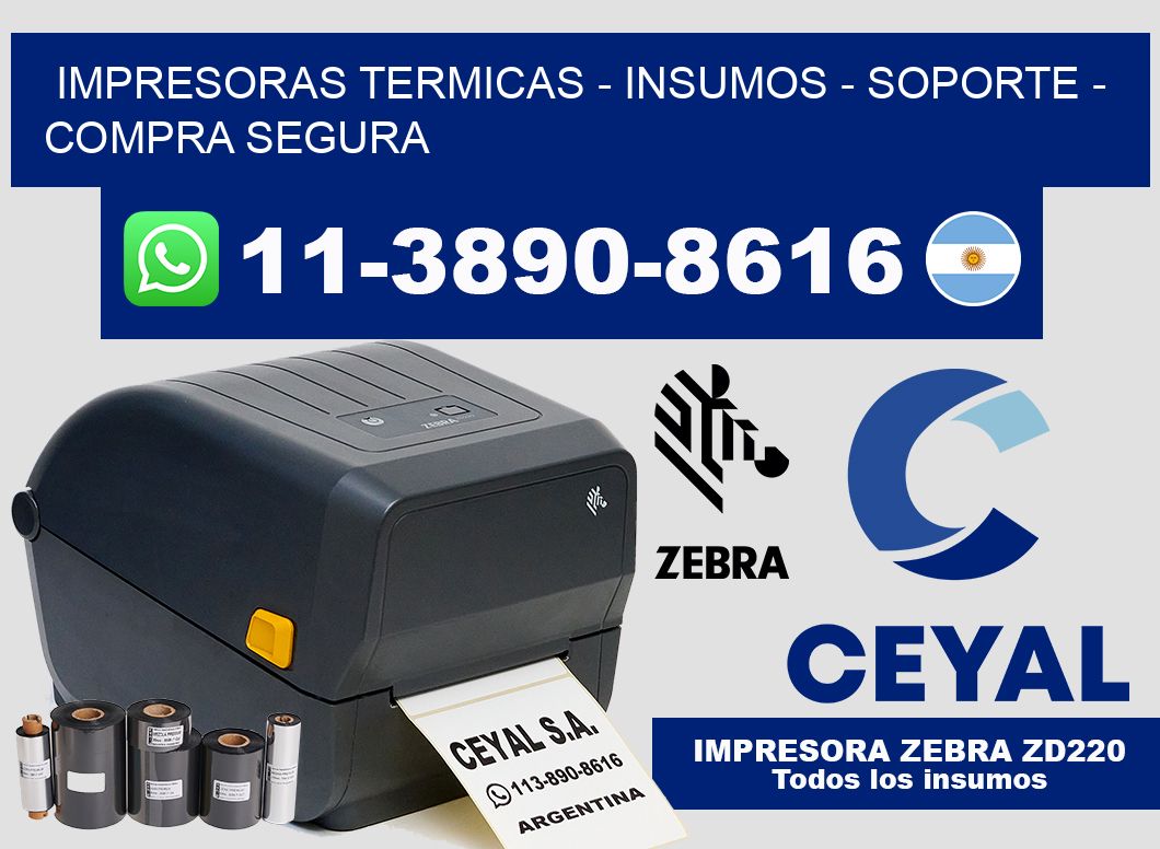 IMPRESORAS TERMICAS – INSUMOS – SOPORTE – Compra segura