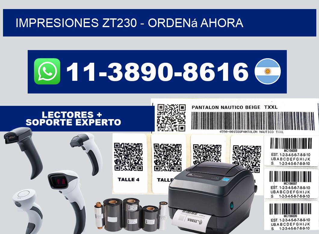 Impresiones ZT230 - Ordená ahora