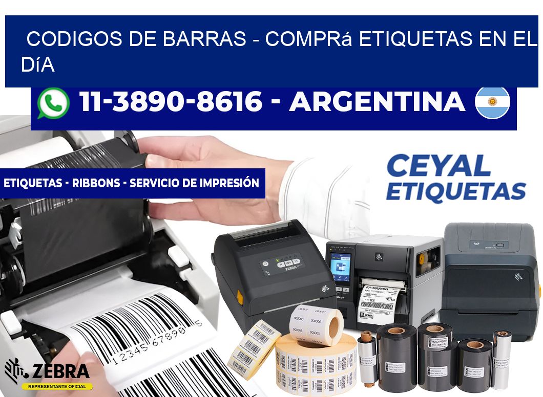 codigos de barras - Comprá etiquetas en el día
