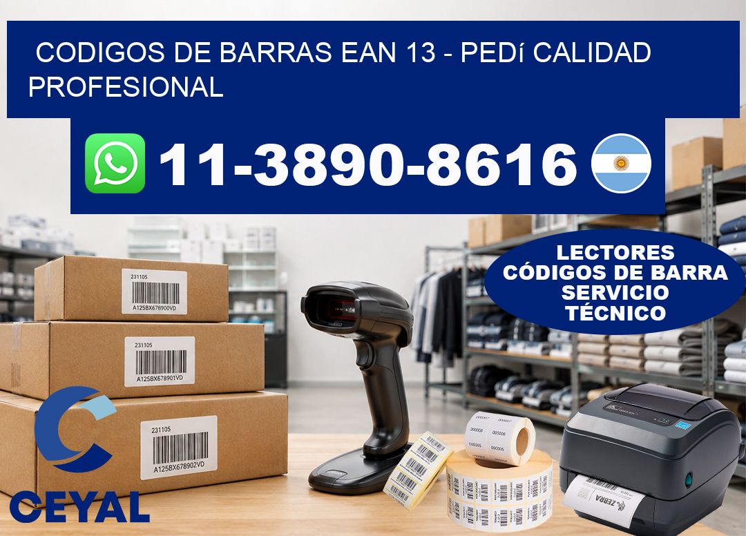 codigos de barras ean 13 - Pedí calidad profesional