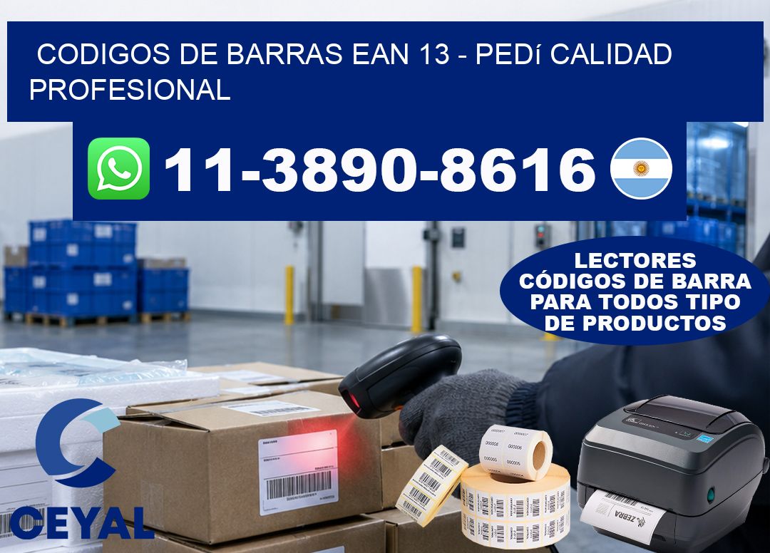 codigos de barras ean 13 - Pedí calidad profesional