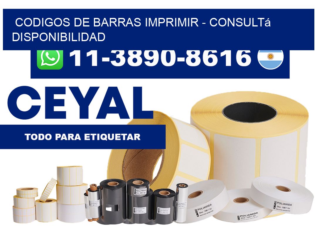 codigos de barras imprimir - Consultá disponibilidad