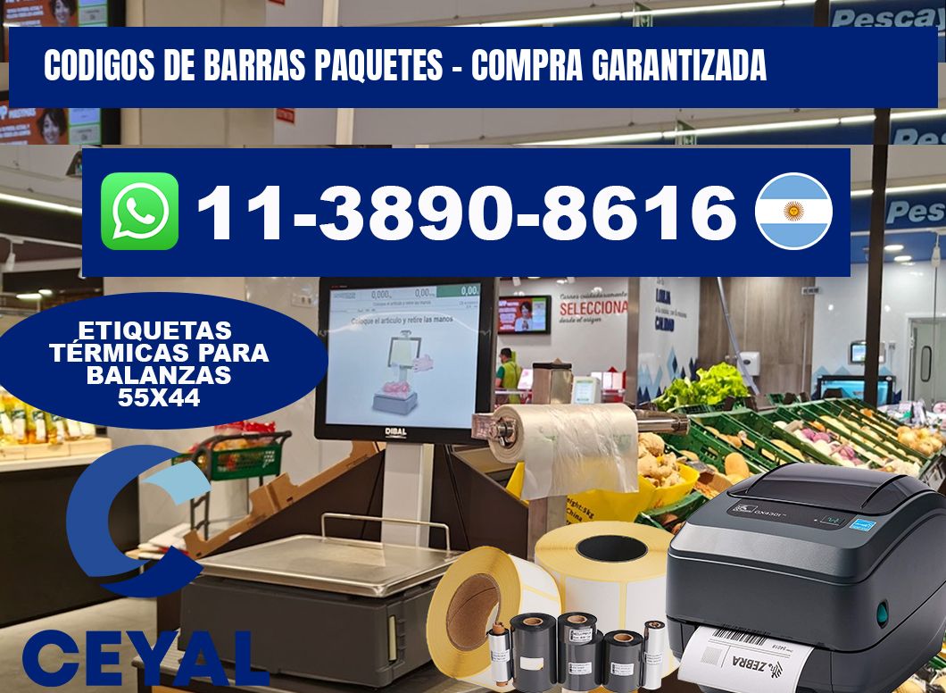 codigos de barras paquetes - Compra garantizada