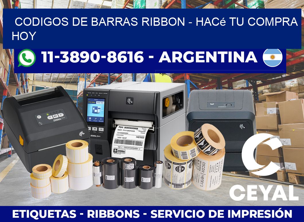 codigos de barras ribbon - Hacé tu compra hoy