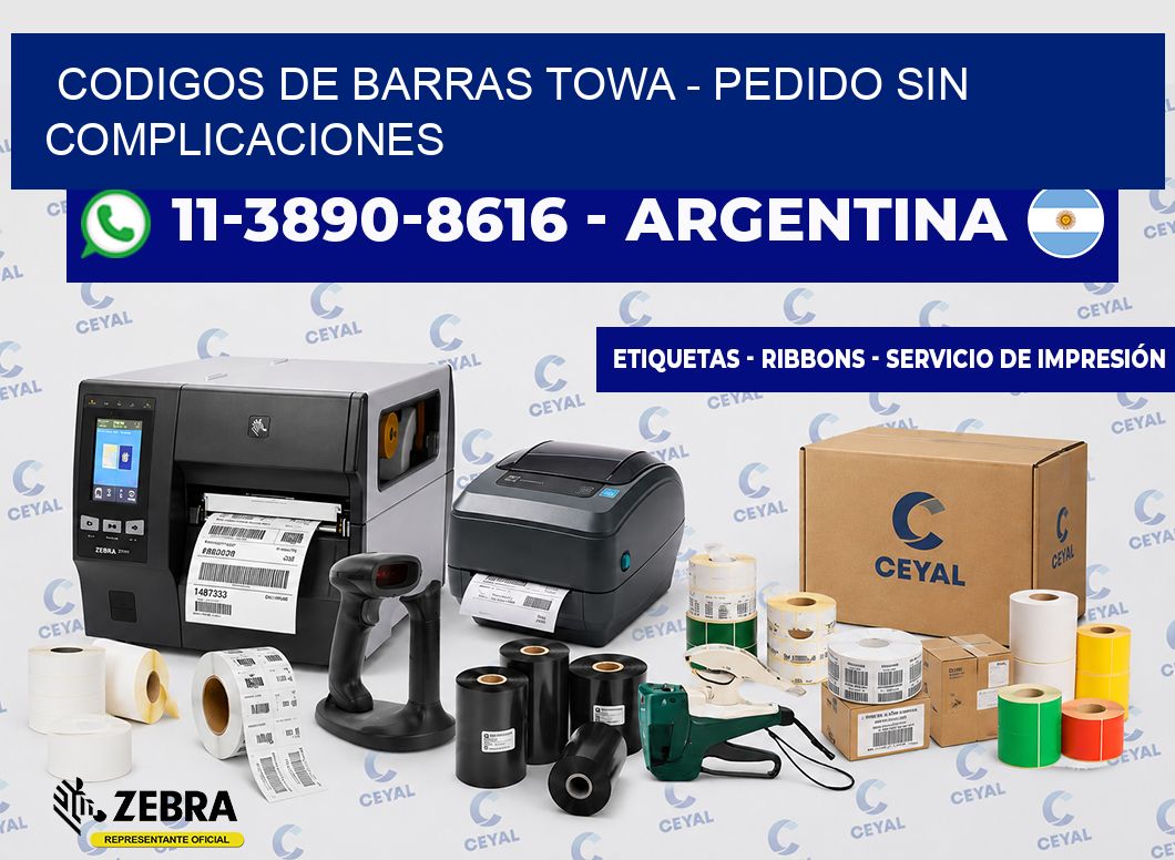 codigos de barras towa - Pedido sin complicaciones