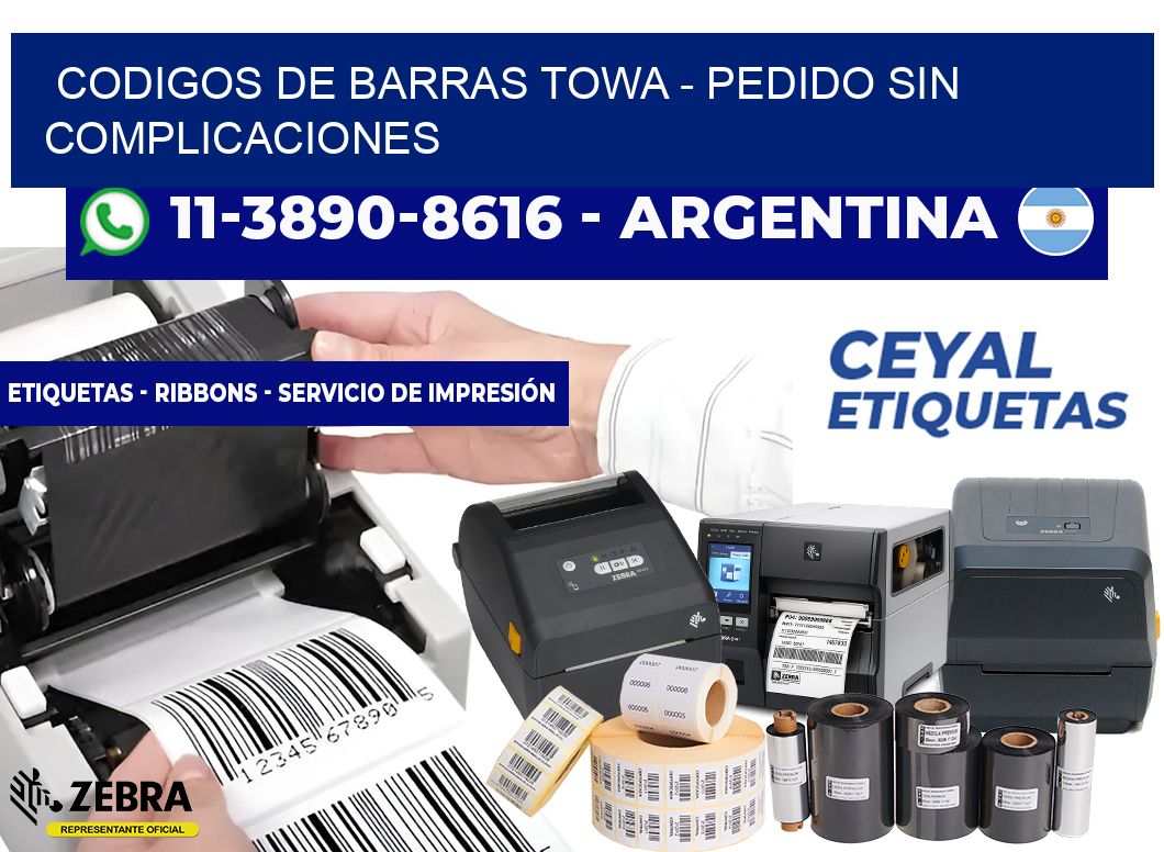codigos de barras towa - Pedido sin complicaciones