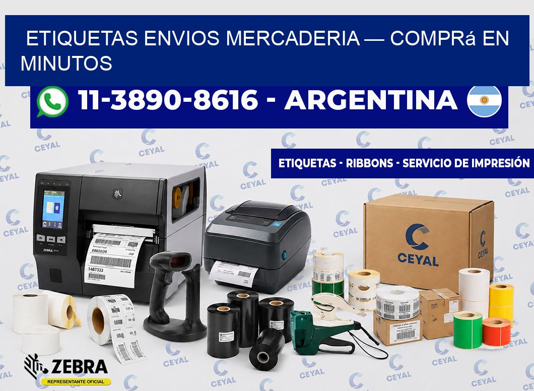 etiquetas envios mercaderia — Comprá en minutos