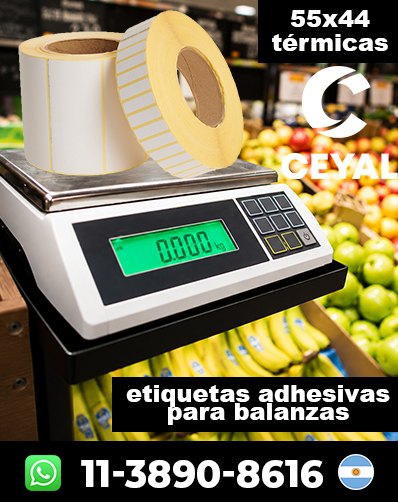 ETIQUETADO TÉRMICO BALANZAS - Pedido confirmado