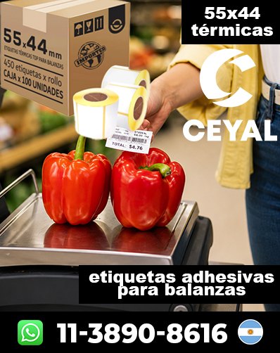 ETIQUETAS ROLLO BALANZA - Comprá con entrega urgente