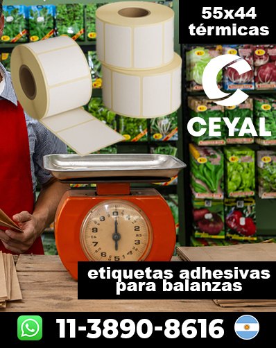 ETIQUETAS ROLLO BALANZA - Tu pedido sin demora